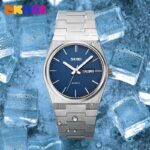 Skmei 9288 Watch For Men - Silver Blue - Image 2