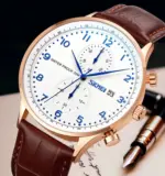 Skmei 9301 Watch For Men- Rose White - Image 2