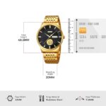 Skmei 9309 Watch For Men - Golden Black Dial - Image 5