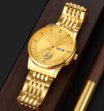 Skmei 9309 Watch For Men - Full Golden - Image 3