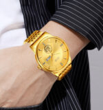 Skmei 9309 Watch For Men - Full Golden - Image 4