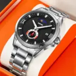 Skmei 9326 Watch For Men - Silver Black