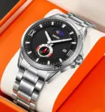 Skmei 9326 Watch For Men - Silver Black