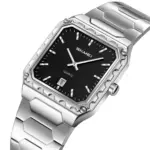 Skmei 9383 Watch For Men - Silver Black - Image 2