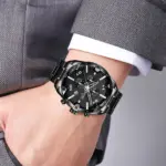 Skmei 9387 Watch For Men - Full Black - Image 4