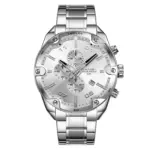Skmei 9387 Watch For Men - Full Silver - Image 2