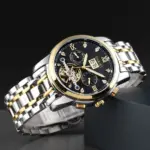 Skmei M029 Automatic Watch For Men - Silver Gold Black - Image 4