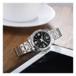 WW0357 Casio Enticer Date Silver Ladies Chain Watch LTP-1314D-1AVDF - Image 2