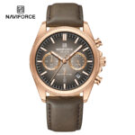Naviforce 8082 Watch  For Men - Rose Gray