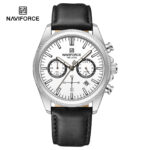 Naviforce 8082 Watch  For Men - White Black