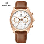 Naviforce 8082 Watch  For Men - Rose White