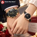 OLEVS 7004 & 5877 Ceramic Watch Couple