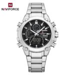 Naviforce 9278 Watch For Men - Black White Kata