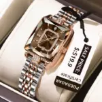 Poedagar785 Orginal Watch For Woman - Rose Silver and Gray
