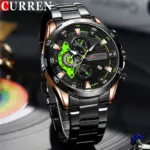 Curren 8402 Original Watch for Men – Rose Gold Black