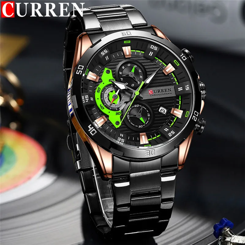 curren-8402-watch.webp Curren 8402 Original Watch for Men – Rose Gold Black - Image 1