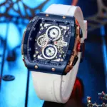 CURREN 8442 Multi-function Chronograph Men Watch- White - Image 2