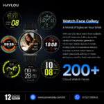HAYLOU Solar Lite 2 Smart Watch - Black - Image 3