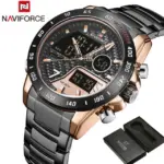 Naviforce 9171 Watch For Men-Black Gold - Image 3