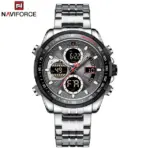 Naviforce 9197 CH Watch For Watch–Silver Black - Image 3