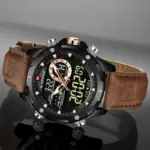 Naviforce 9208 Watch For Men-Black Chocolate - Image 2