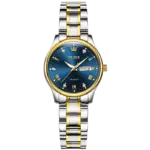 OLEVS 5563 Watch For Woman –Golden Silver and Blue