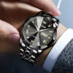 OLEVS 9931 Original For Men Watch-Full Black - Image 2