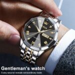 OLEVS 9931 Original For Men Watch-Golden Black - Image 2