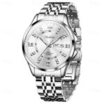 Olevs 3620 Watch For Men – Full Silver - Image 2