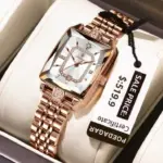 Poedagar785 Orginal Watch For Woman - Rose and White