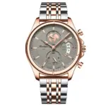 Poedagar 802 Watch for Men – Silver Gray - Image 2