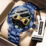 Poedagar 103 Watch For Men - Rose Blue
