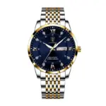 Poedagar 836 Watch-Gold Blue For Men - Image 2