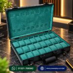 Aluminum 24 Slots Watch Organizer Box – Green