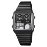 SKMEI 2198 Thermometer Watch For Men- Black